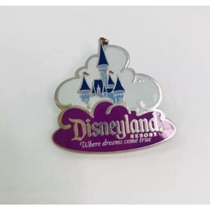 Disneyland resort button pin castle where dreams‎ come true AAA disney parks